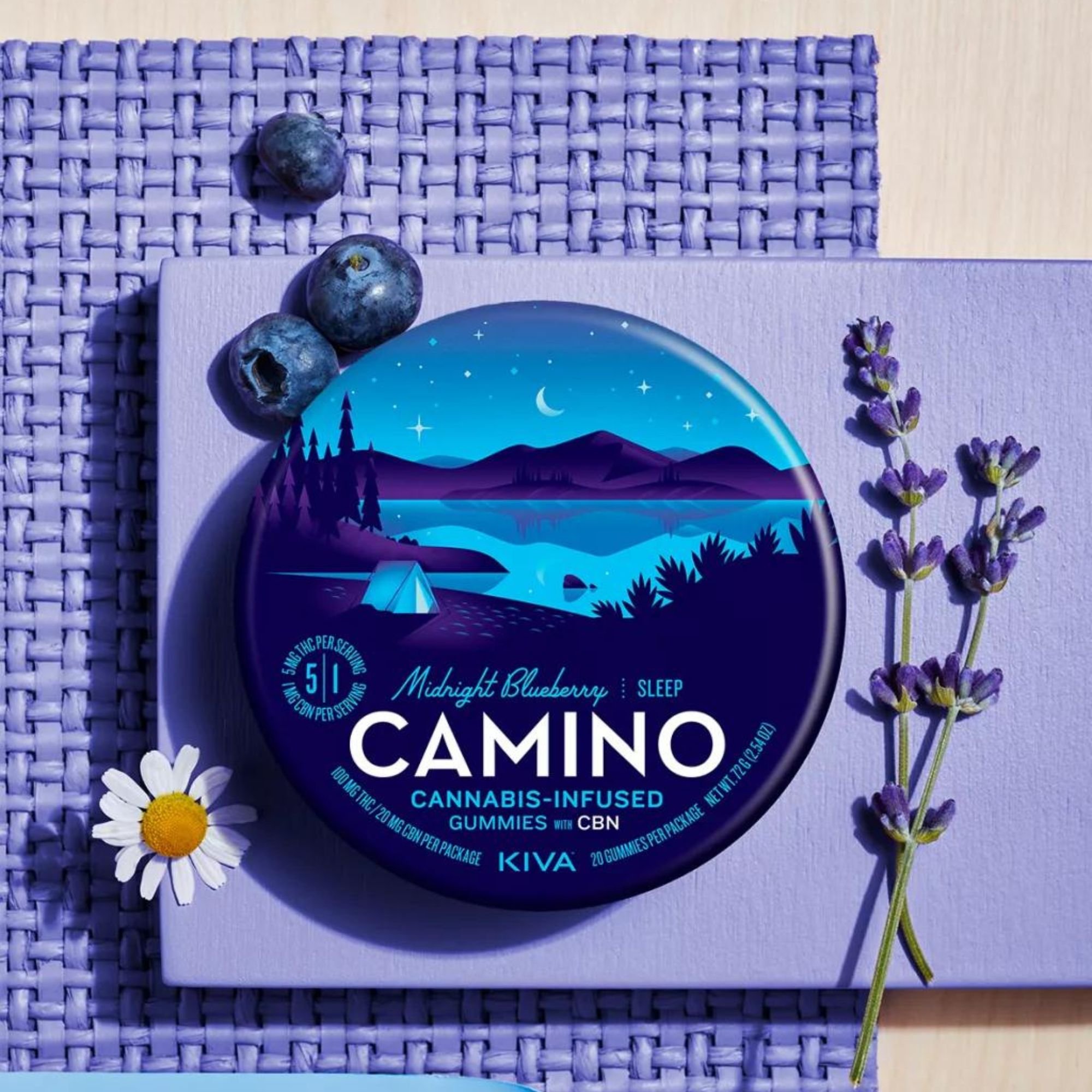 Camino Edibles Midnight Blueberry Kiva