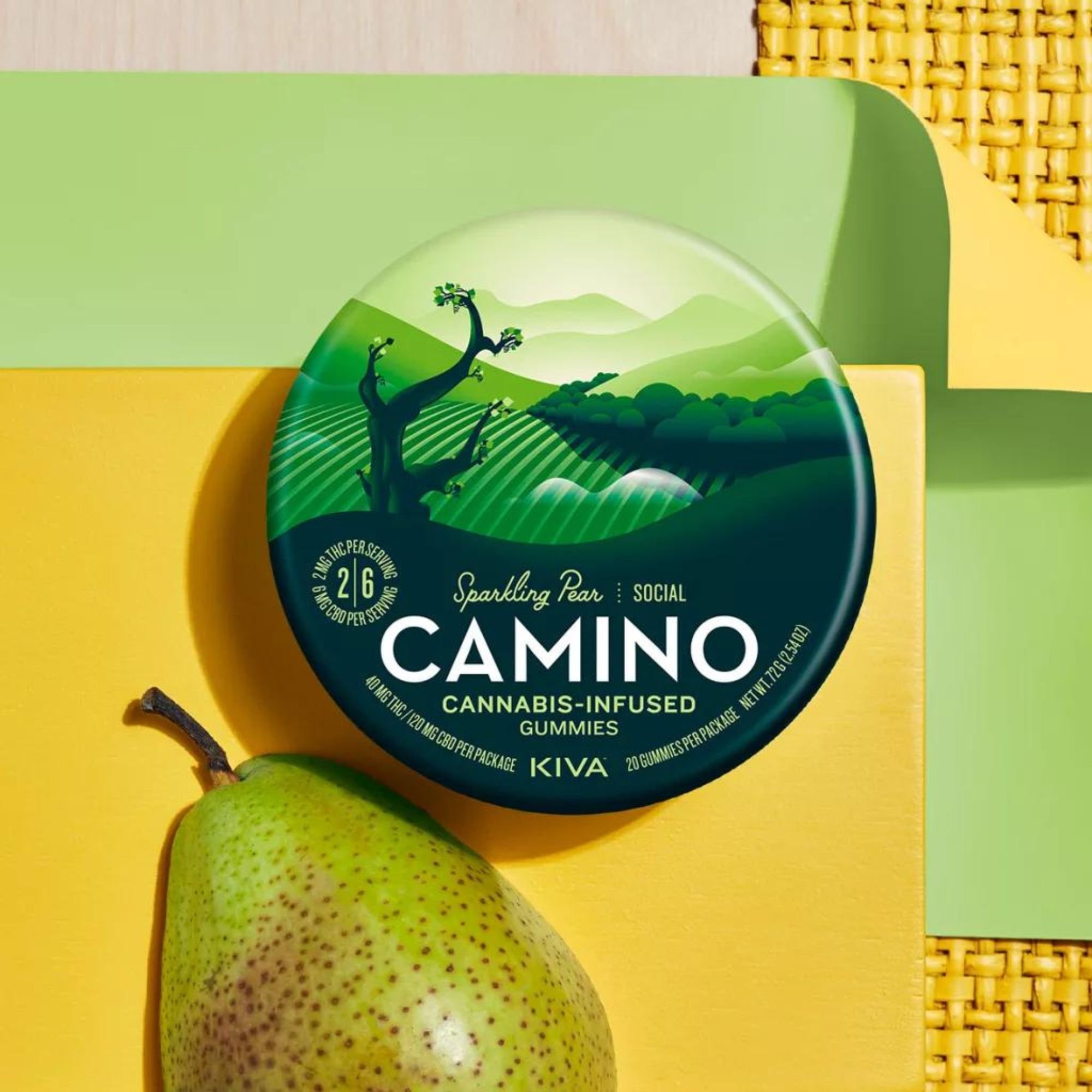 Camino Edibles Sparkling Pear Kiva